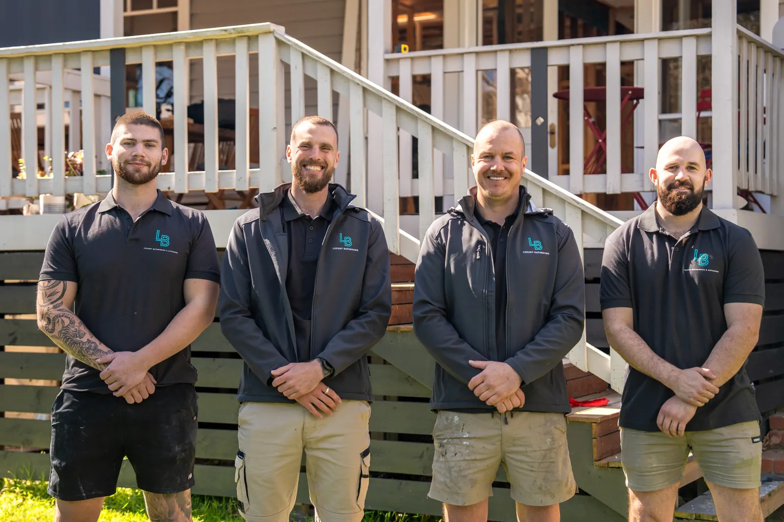 The Luxury Bathrooms Melbourne team - Luke, Chris, Glenn and Jackson